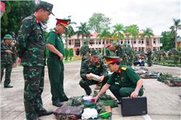 Quân khu kiểm tra công tác chuẩn bị diễn tập tại Trung đoàn 141